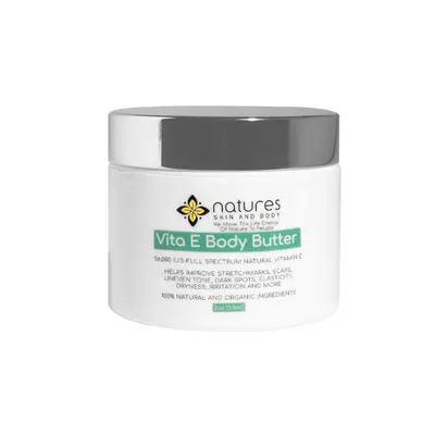Vita E™-Intense Moisturizing, Megadose Vitamin E Body Butter-56,000 IU’S Full Spectrum Natural Vitamin E-Improves Stretch...