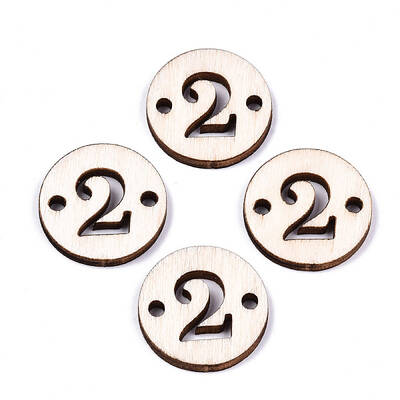 Unfinished Natural Poplar Wood Links Connectors