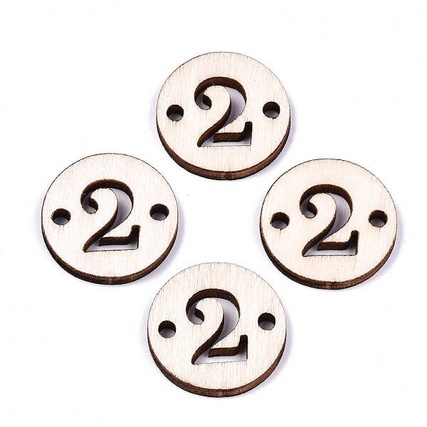 Unfinished Natural Poplar Wood Links Connectors