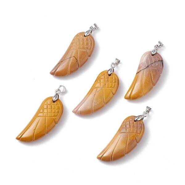 Natural Mookaite Pendants