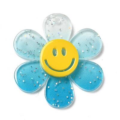 Gradient Color Transparent Acrylic Pendants