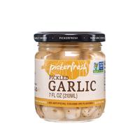 PickerFresh - Pickled Garlic - 7 Oz - A Mellow, salty, flavorful twist to salads, sautés, and everyday cooking staples.