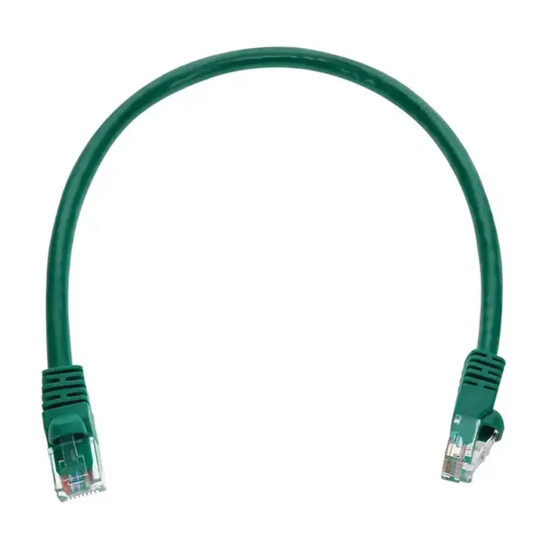 2289 Monoprice Cat6 Ethernet Patch Cable Snagless RJ45 Stranded 550MHz UTP Pure Bare Copper Wire 24AWG 1ft Green