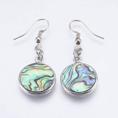 Abalone Shell/Paua Shell Dangle Earrings