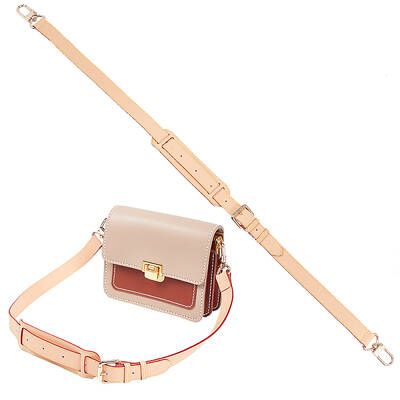 Adjustable Cowhide Leather Shoulder Strap