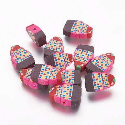 Handmade Cake Polymer Clay Beads