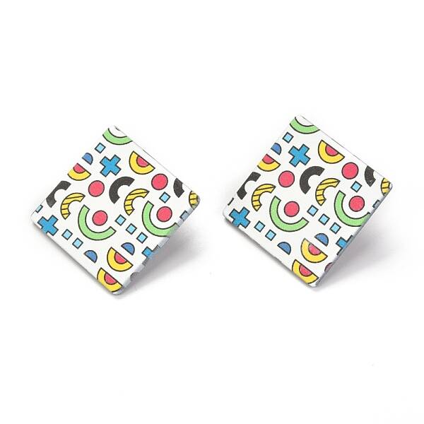 Resin Stud Earrings
