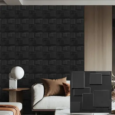 3D Wall Panels, PVC Textured Wall Panels, Wallpaper for Bedroom, Modern Wall Decor for Home Living Room Bedroom Hotel Offic...