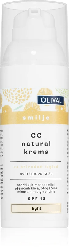 Olival Immortelle Natural CC Cream Moisturizing SPF 12 Color Light 50 ml