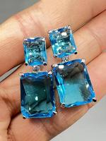 Elegant Geometric Shaped Artificial Crystal Decorated Dangle Earrings, Fashion Jewelry for Party, Daily Clothing Decor, Trend...