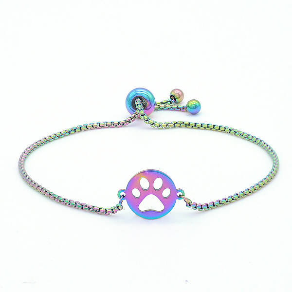 Adjustable 201 Stainless Steel Slider Bracelets