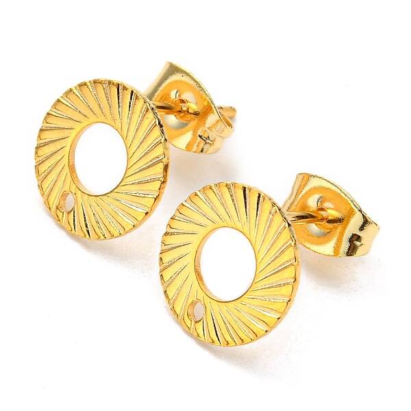201 Stainless Steel Stud Earrings Finding