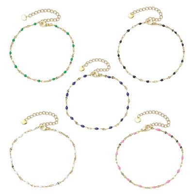 304 Stainless Steel Link Chains Bracelets