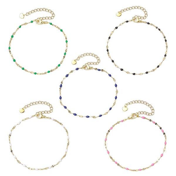 304 Stainless Steel Link Chains Bracelets