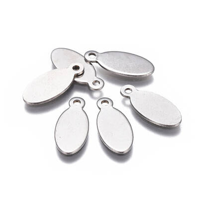 Tarnish Resistant 201 Stainless Steel Stamping Blank Tag Pendants