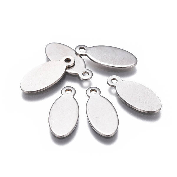 Tarnish Resistant 201 Stainless Steel Stamping Blank Tag Pendants