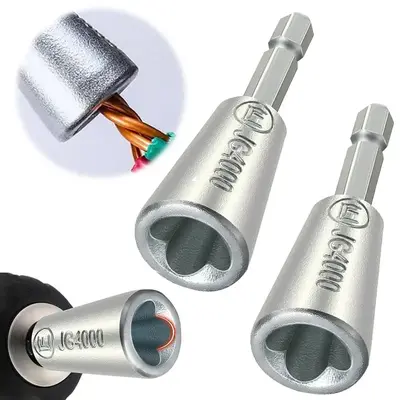 Lightning Wire Twister Tool - 2-6PCS Wire Twisting Tool for Electrical Power Drill with Wire Nut Twister