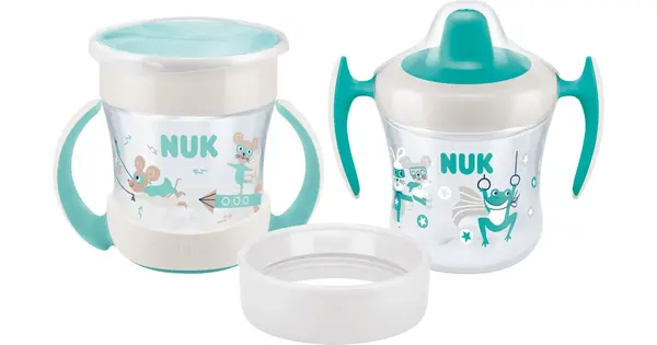 NUK Mini Set Mint/turquoise cup 3 in 1 6 months+ Neutral 160 ml