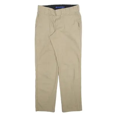 DICKIES Womens Trousers Beige Regular Straight W30 L30