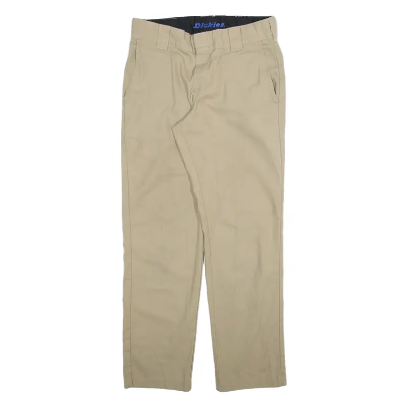 DICKIES Womens Trousers Beige Regular Straight W30 L30