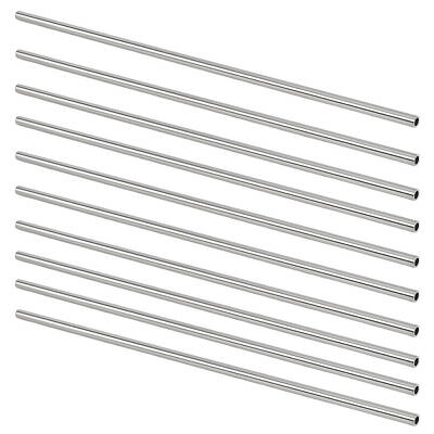 10Pcs 304 Stainless Steel Hollow Tube