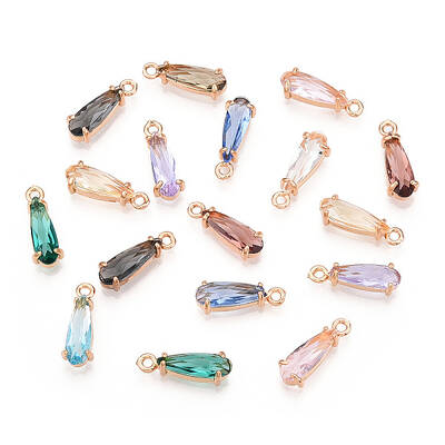 Faceted Glass Pendants