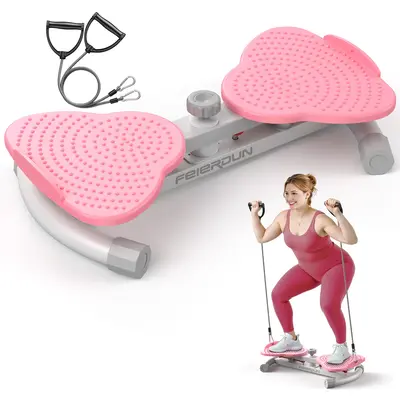 FEIERDUN Waist Twister Machine – Silent & Non-Slip Ab Board for Core Strength & Tighten Waist – Home Gym Aerobic Exercise...