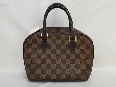 Pre-owned Louis Vuitton PVC Shoulder Bags Damier N51286 Sarria Mini Tote Bag