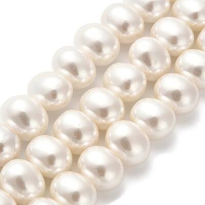 Electroplated Shell Pearl Beads Strands
