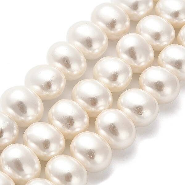 Electroplated Shell Pearl Beads Strands