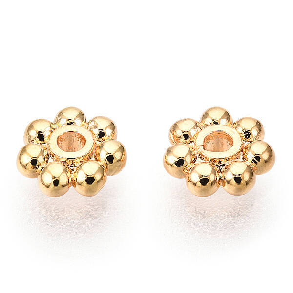 Brass Daisy Spacer Beads