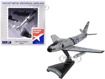 North American CAC CA-27 Sabre Fighter Aircraft Royal Australian Air Force 1/110 Diecast Model Airplane by Postage Stamp