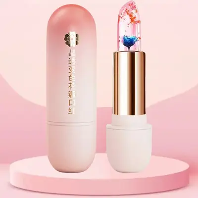 Juicy Temperature Color Changing Lipstick, Moisturizing Lightweight, Cosmetic Flower Lip Balm, Hydrating Moisturize Lip Gloss...