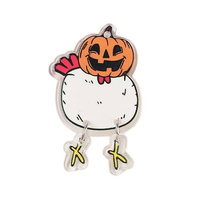 Halloween Theme Opaque Printed Acrylic Pendants