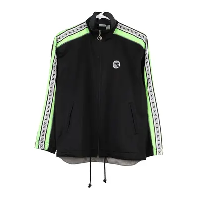Diadora Track Jacket - Large Black Cotton