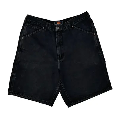 Route 66 Denim Shorts - 32W 9L Black Cotton