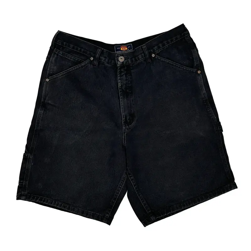 Route 66 Denim Shorts - 32W 9L Black Cotton