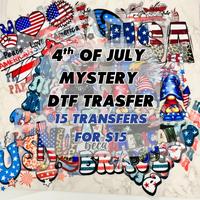 15PCS 4th of July Mystery DTF Transfer Bundle – Patriotic Heat Transfers | Ready to Press | USA-Themed Designs for T-Shirts...