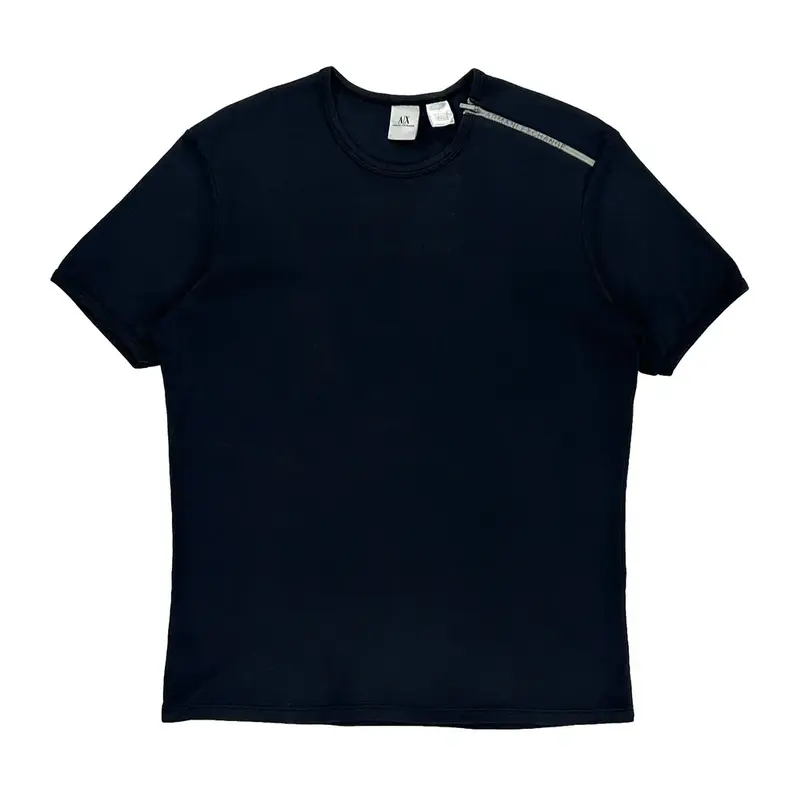 Armani Exchange T-Shirt - Large Black Cotton