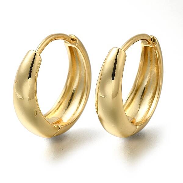Rack Plating Brass Hoop Earrings