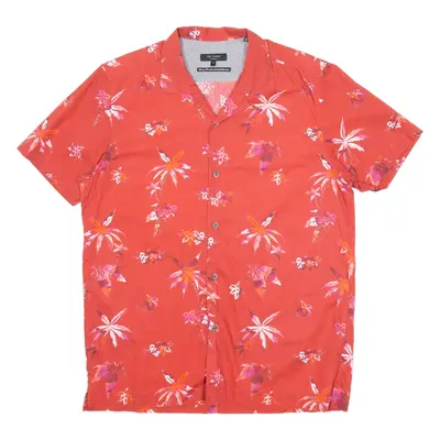 TED BAKER Mens Shirt Red Floral L