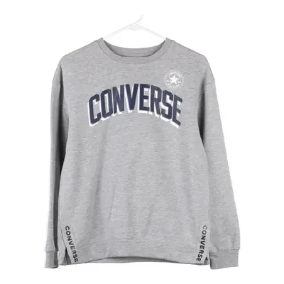 Converse Track Jacket - Large Grey Cotton