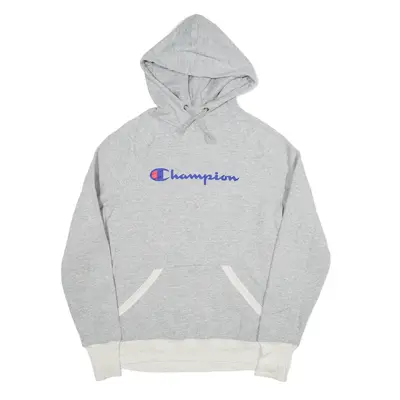 CHAMPION Hoodie Grey Pullover Mens S