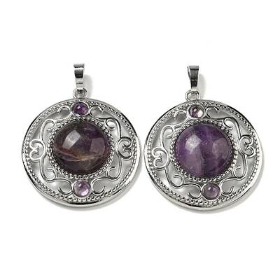 Natural Amethyst Pendants