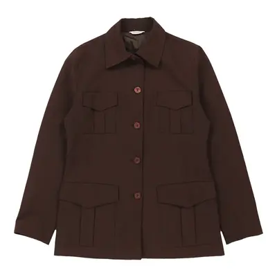 Stefanel Jacket - Large Brown Polyester