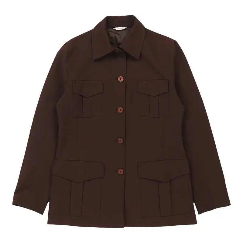Stefanel Jacket - Large Brown Polyester
