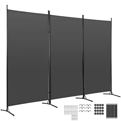 Partition Room Dividers,3-Panel Folding Privacy Fabric Screens 6 Ft Portable Divider Wall Freestanding Partition Room Divider...