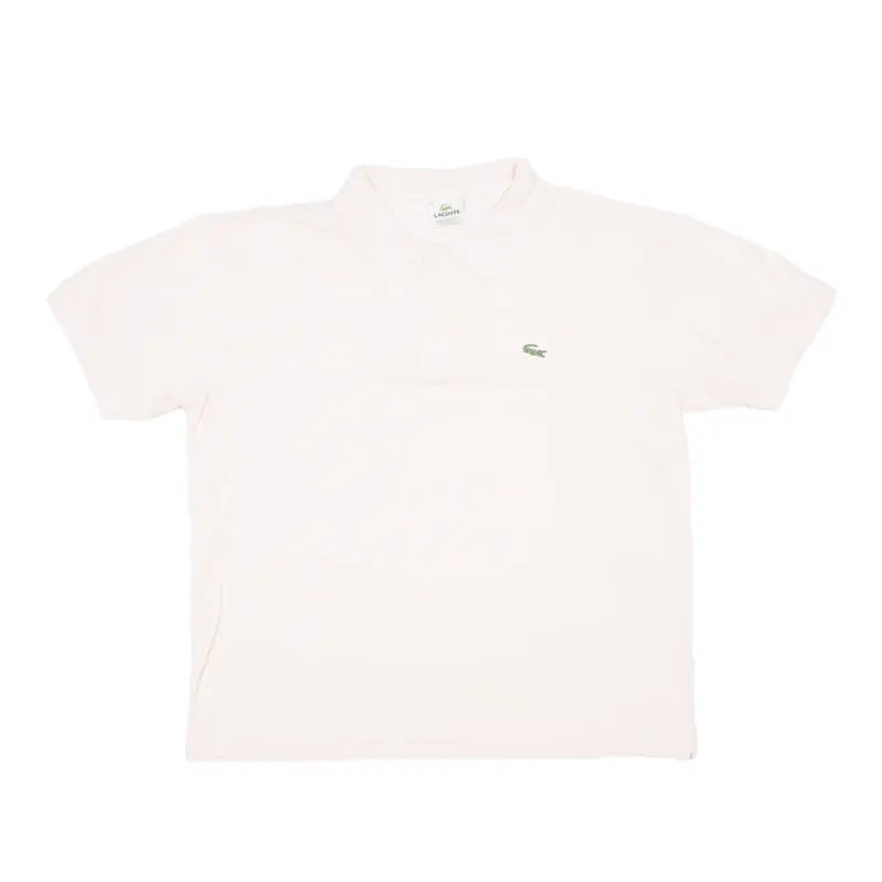 LACOSTE Polo Shirt Pink Short Sleeve Mens XL