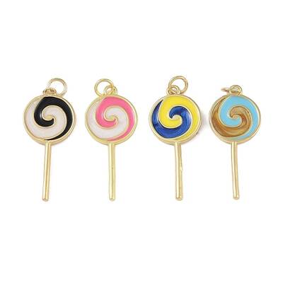 Brass Enamel Pendants