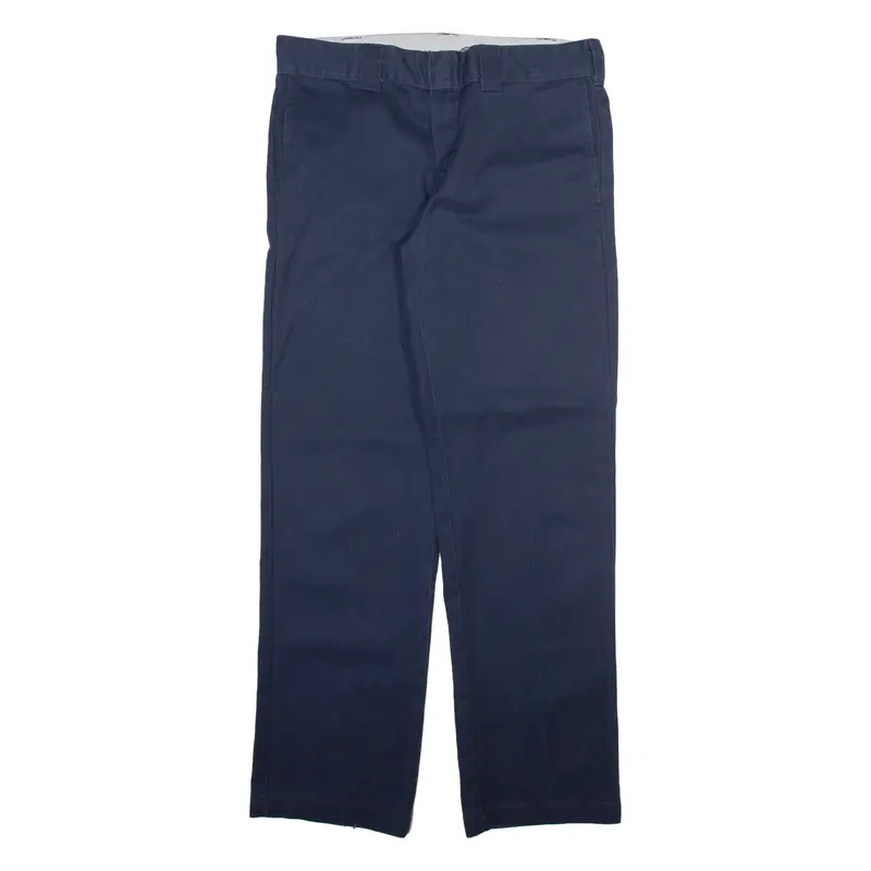 DICKIES Mens Trousers Blue Slim Straight W32 L32